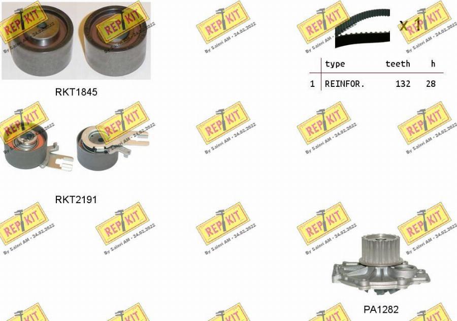 REPKIT RKTK1116PA - Pompe à eau + kit de courroie de distribution cwaw.fr