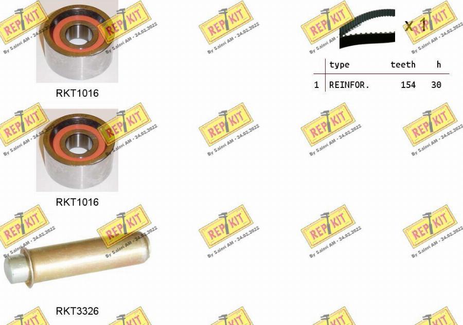 REPKIT RKTK1184 - Kit de distribution cwaw.fr