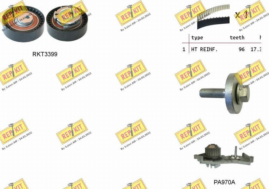 REPKIT RKTK1130PA - Pompe à eau + kit de courroie de distribution cwaw.fr