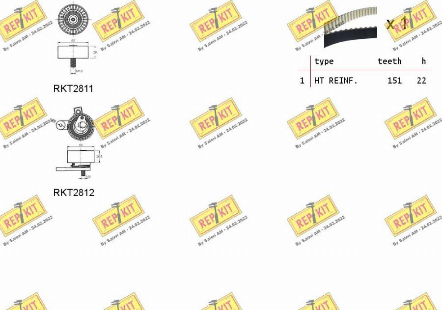 REPKIT RKTK1128 - Kit de distribution cwaw.fr