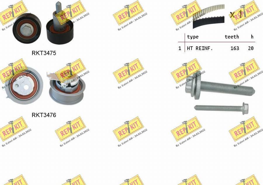 REPKIT RKTK1174 - Kit de distribution cwaw.fr