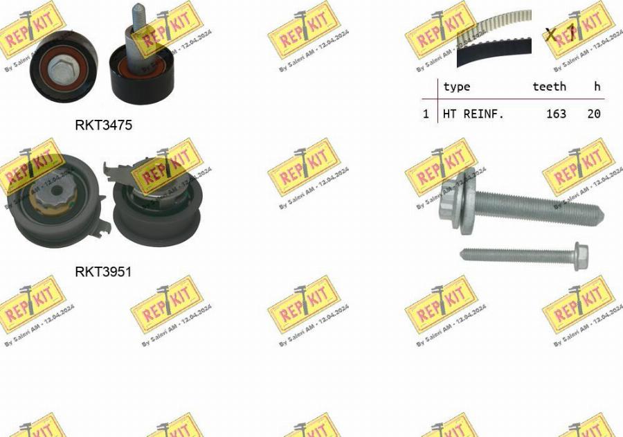 REPKIT RKTK1306 - Kit de distribution cwaw.fr