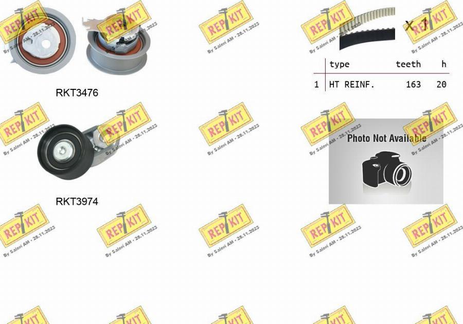 REPKIT RKTK1299 - Kit de distribution cwaw.fr