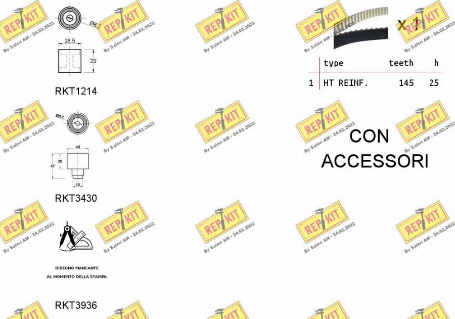 REPKIT RKTK1290 - Kit de distribution cwaw.fr