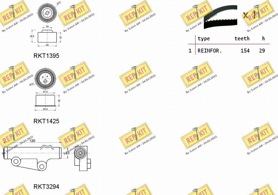 REPKIT RKTK1253 - Kit de distribution cwaw.fr