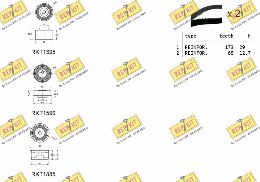 REPKIT RKTK1267 - Kit de distribution cwaw.fr