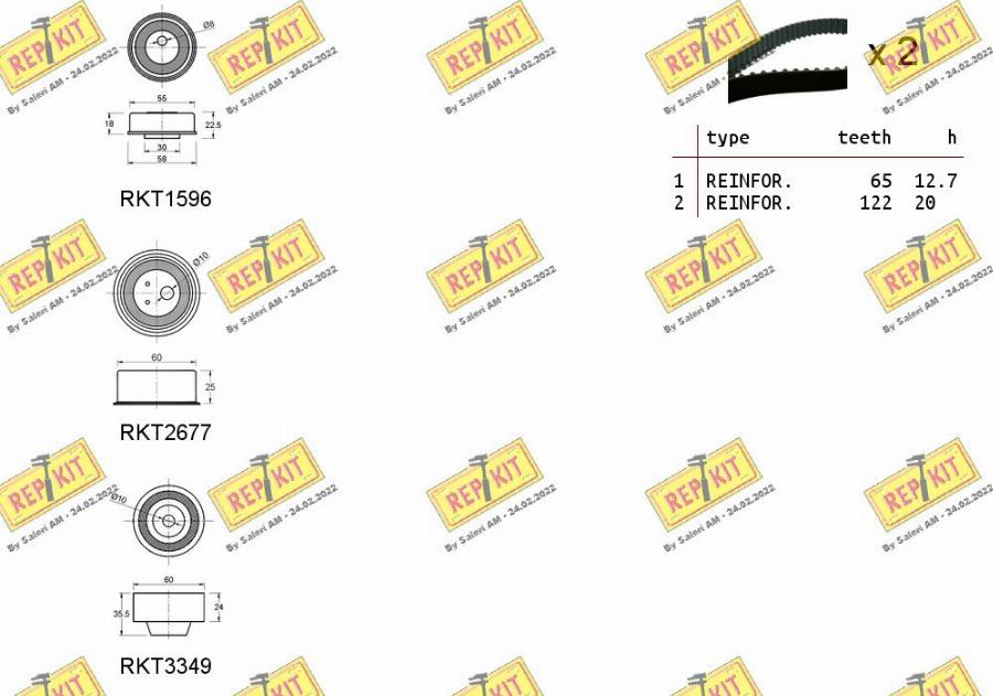 REPKIT RKTK1215 - Kit de distribution cwaw.fr