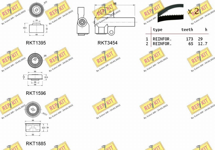 REPKIT RKTK1270 - Kit de distribution cwaw.fr