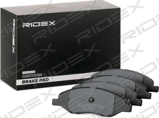 RIDEX 402B0992 - Kit de plaquettes de frein, frein à disque cwaw.fr