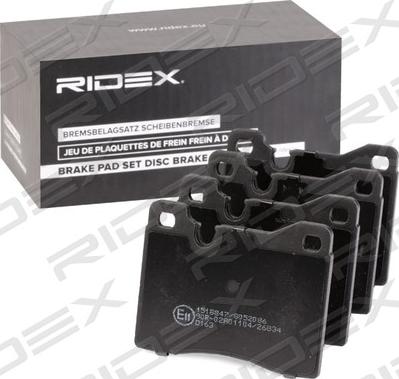 RIDEX 402B0941 - Kit de plaquettes de frein, frein à disque cwaw.fr