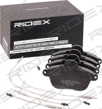 RIDEX 402B0904 - Kit de plaquettes de frein, frein à disque cwaw.fr