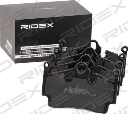 RIDEX 402B0919 - Kit de plaquettes de frein, frein à disque cwaw.fr