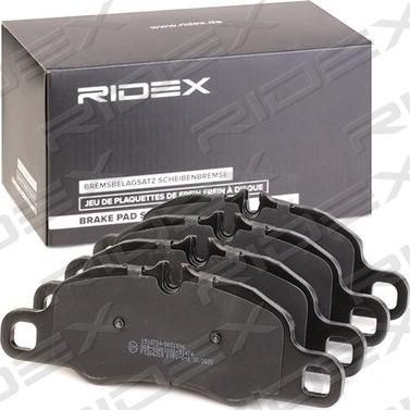 RIDEX 402B0918 - Kit de plaquettes de frein, frein à disque cwaw.fr