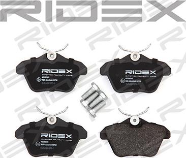 RIDEX 402B0165 - Kit de plaquettes de frein, frein à disque cwaw.fr