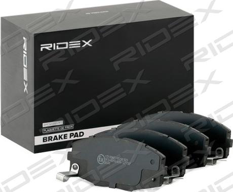 RIDEX 402B0873 - Kit de plaquettes de frein, frein à disque cwaw.fr