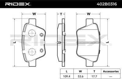 Akebono AN-7018K - Kit de plaquettes de frein, frein à disque cwaw.fr