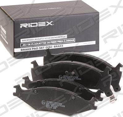 RIDEX 402B1048 - Kit de plaquettes de frein, frein à disque cwaw.fr