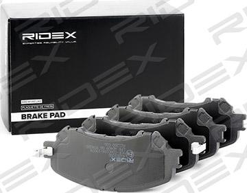 RIDEX 402B1050 - Kit de plaquettes de frein, frein à disque cwaw.fr