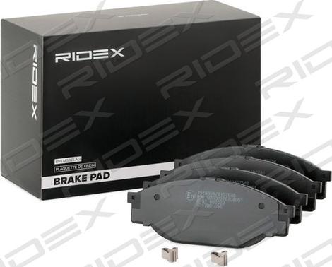 RIDEX 402B1023 - Kit de plaquettes de frein, frein à disque cwaw.fr