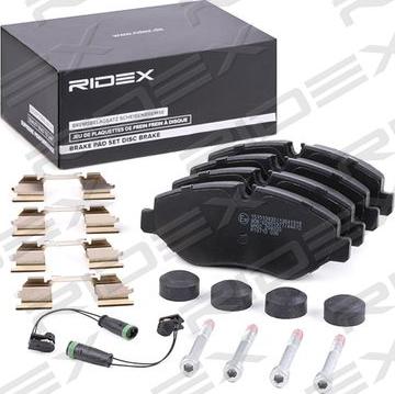 RIDEX 402B1071 - Kit de plaquettes de frein, frein à disque cwaw.fr