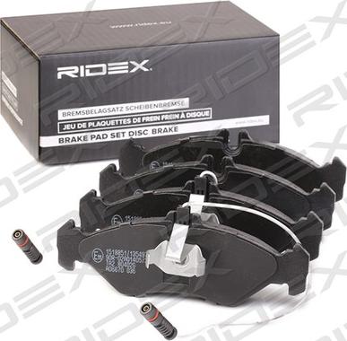 RIDEX 402B1196 - Kit de plaquettes de frein, frein à disque cwaw.fr