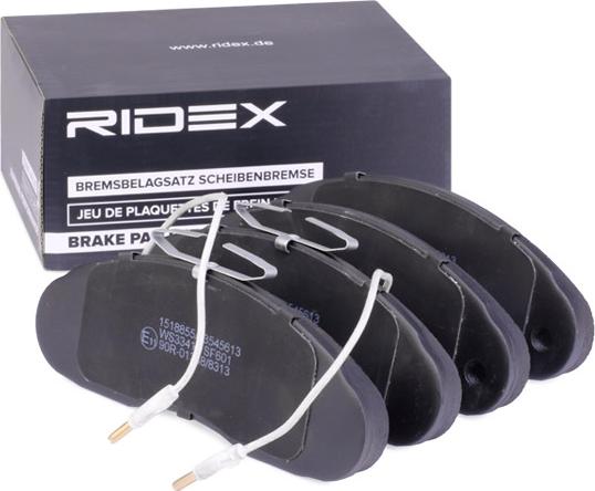 RIDEX 402B1145 - Kit de plaquettes de frein, frein à disque cwaw.fr