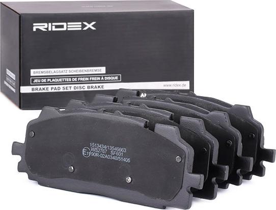 RIDEX 402B1161 - Kit de plaquettes de frein, frein à disque cwaw.fr