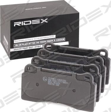 RIDEX 402B1108 - Kit de plaquettes de frein, frein à disque cwaw.fr