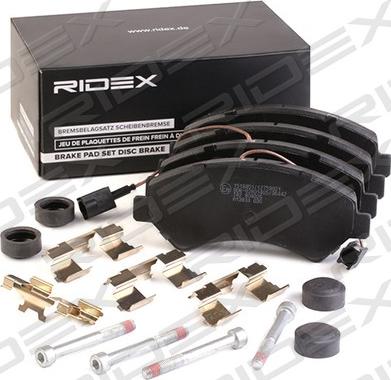 RIDEX 402B1135 - Kit de plaquettes de frein, frein à disque cwaw.fr