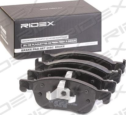 RIDEX 402B1179 - Kit de plaquettes de frein, frein à disque cwaw.fr