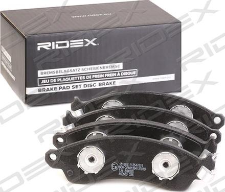 RIDEX 402B1174 - Kit de plaquettes de frein, frein à disque cwaw.fr