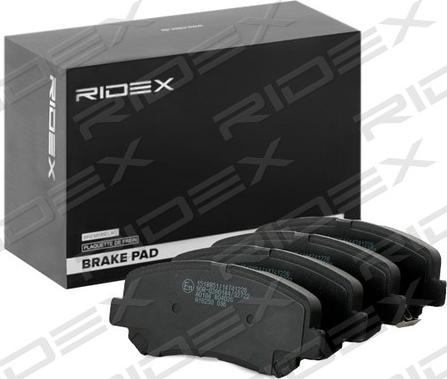 RIDEX 402B1349 - Kit de plaquettes de frein, frein à disque cwaw.fr