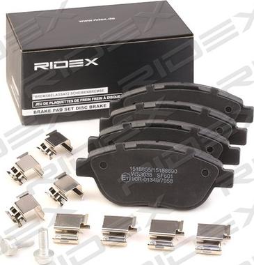 RIDEX 402B1369 - Kit de plaquettes de frein, frein à disque cwaw.fr