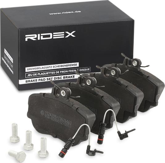 RIDEX 402B1309 - Kit de plaquettes de frein, frein à disque cwaw.fr