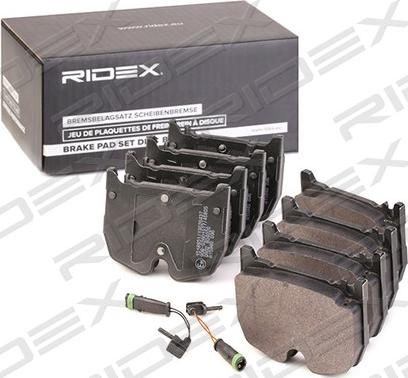 RIDEX 402B1301 - Kit de plaquettes de frein, frein à disque cwaw.fr