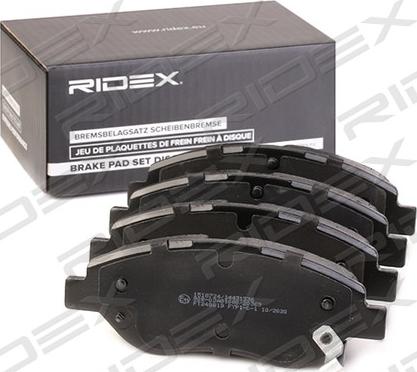 RIDEX 402B1330 - Kit de plaquettes de frein, frein à disque cwaw.fr