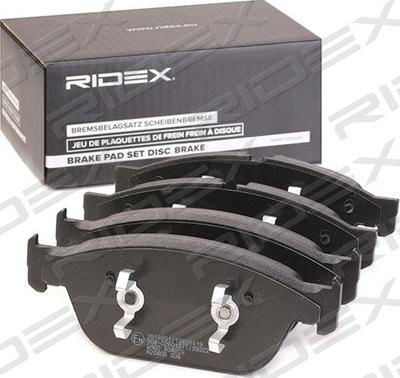 RIDEX 402B1299 - Kit de plaquettes de frein, frein à disque cwaw.fr