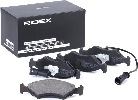 RIDEX 402B1268 - Kit de plaquettes de frein, frein à disque cwaw.fr