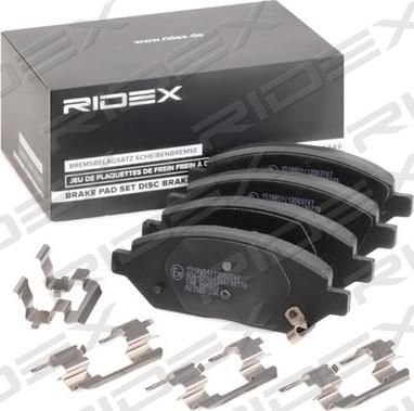 RIDEX 402B1288 - Kit de plaquettes de frein, frein à disque cwaw.fr