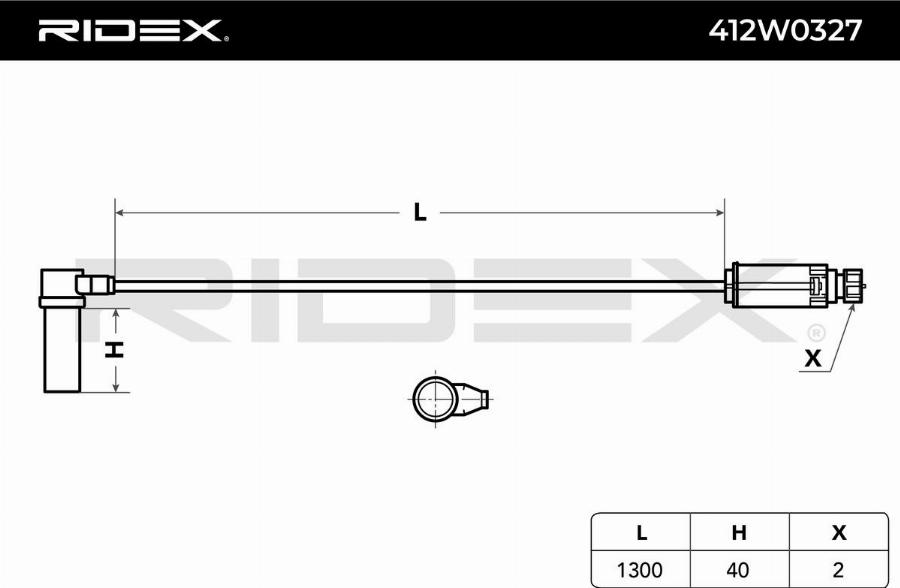 RIDEX 412W0327 - Capteur, vitesse de roue cwaw.fr