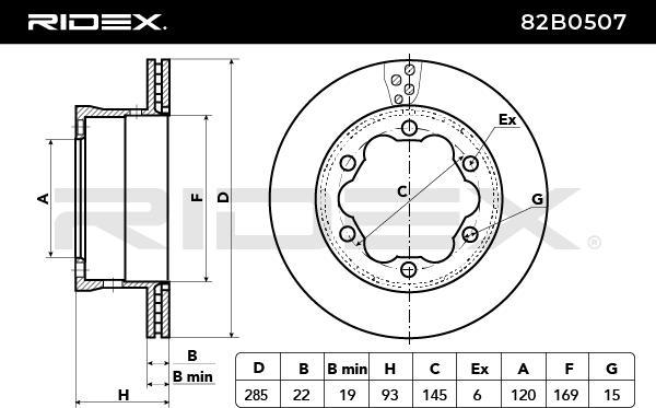 RIDEX 82B0507 - Disque de frein cwaw.fr