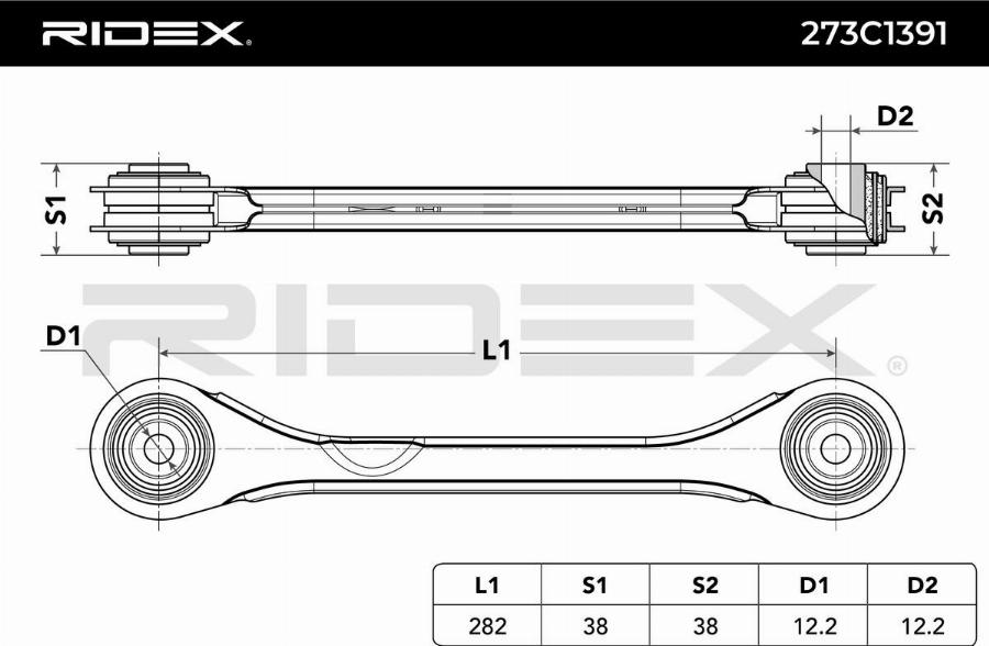 RIDEX 273C1391 - Biellette de barre stabilisatrice cwaw.fr