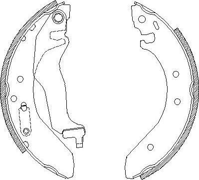 Alpha Brakes HST-HD-015 - Jeu de mâchoires de frein cwaw.fr