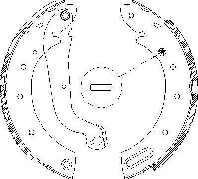 Alpha Brakes HST-NS-046 - Jeu de mâchoires de frein cwaw.fr