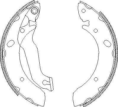 Alpha Brakes HST-HY-500 - Jeu de mâchoires de frein cwaw.fr