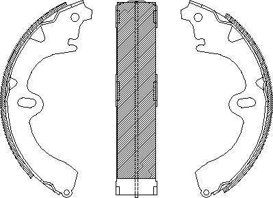 Alpha Brakes HST-TY-001 - Jeu de mâchoires de frein cwaw.fr