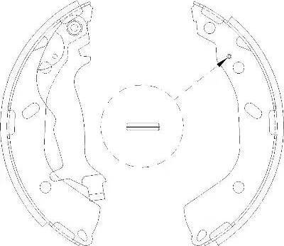 Alpha Brakes HST-HY-518 - Jeu de mâchoires de frein cwaw.fr