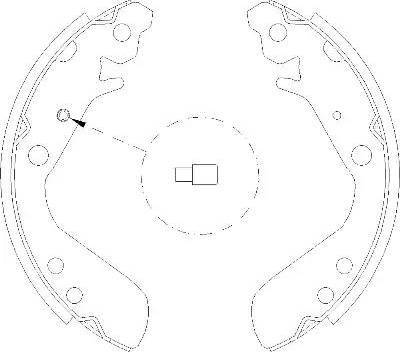 Alpha Brakes HST-HD-017 - Jeu de mâchoires de frein cwaw.fr