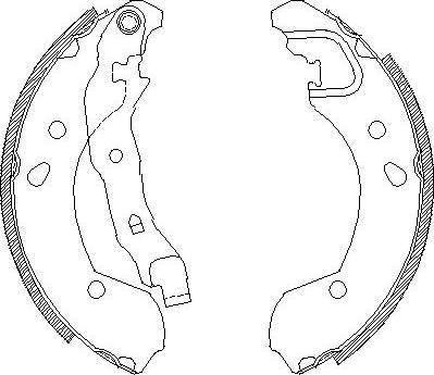 Alpha Brakes HST-NS-056 - Jeu de mâchoires de frein cwaw.fr