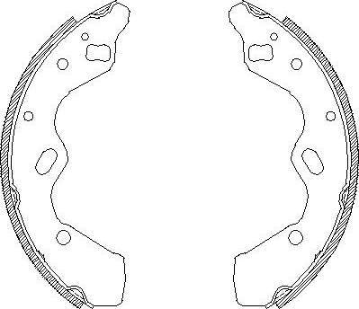 Alpha Brakes HST-MZ-037 - Jeu de mâchoires de frein cwaw.fr